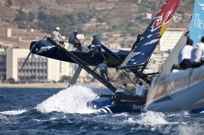 Red Bull Sailing Team & Oman Air - Extreme Sailing Series 2012 © Lloyd Images http://lloydimagesgallery.photoshelter.com/
